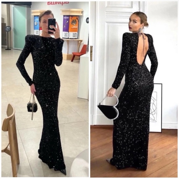 Zara maxi sequins dress - Picture 9 of 16